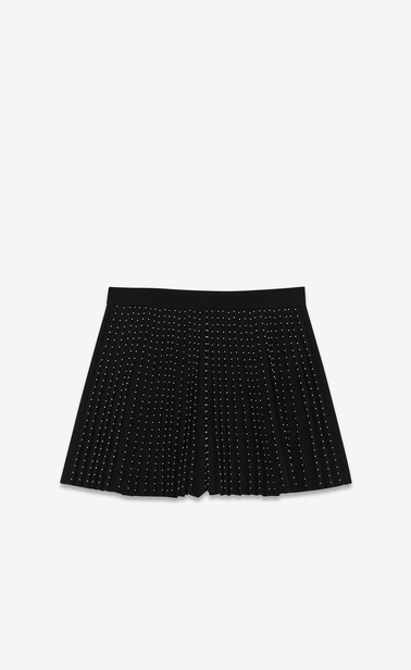 Pleated shorts in Saint Laurent sablé
